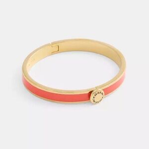 Coach Coral and Gold Bracelet
